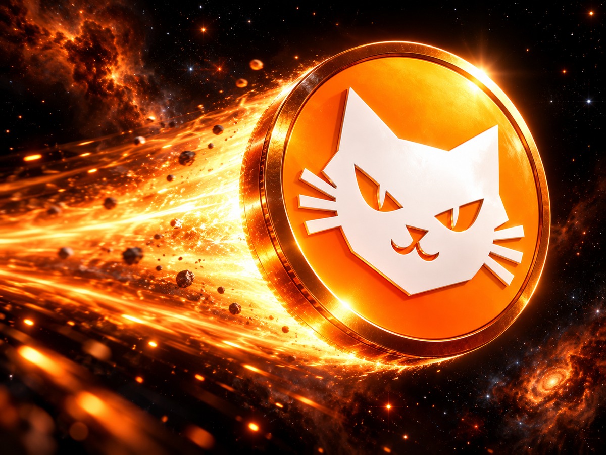 Cosmic Launch — the cat coin streaking through deep space
